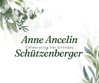 Psicogenealogia, "happy birthday Anne"